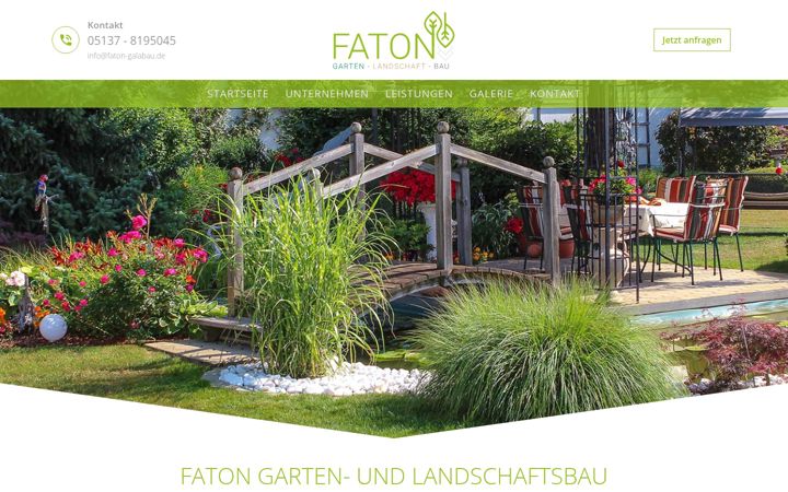 Screenshot of faton-galabau.de