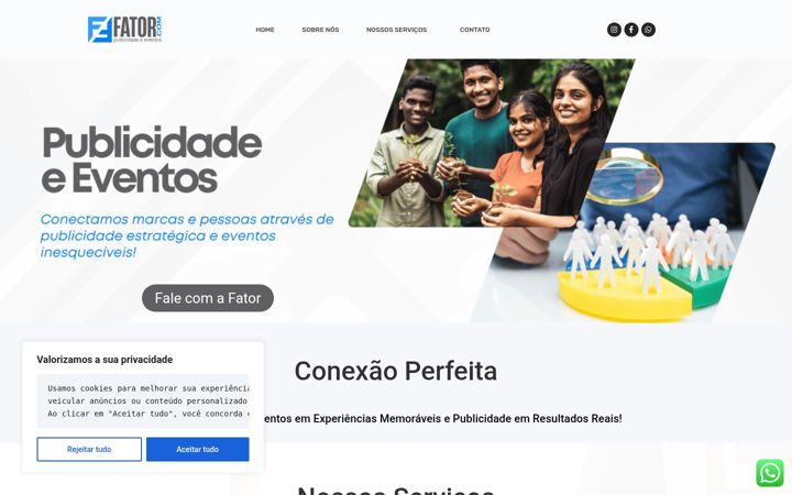 Zrzut ekranu fatorcom360.com.br