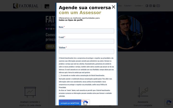 Zrzut ekranu fatorialinvest.com.br