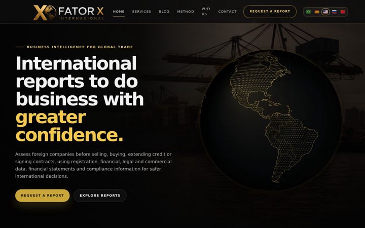 Screenshot of fatorxinternacional.com