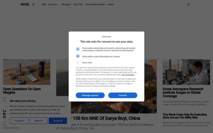 Screenshot of fatsil.org