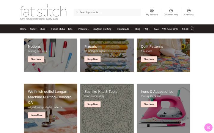 Screenshot of fatstitch.com