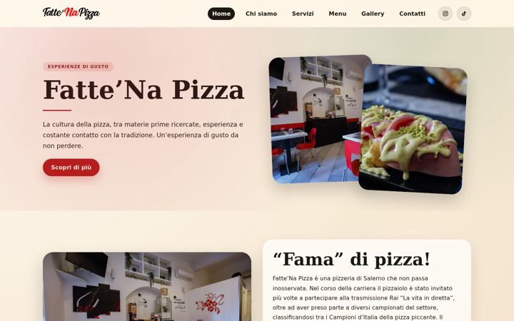 Screenshot of fattenapizzasa.it