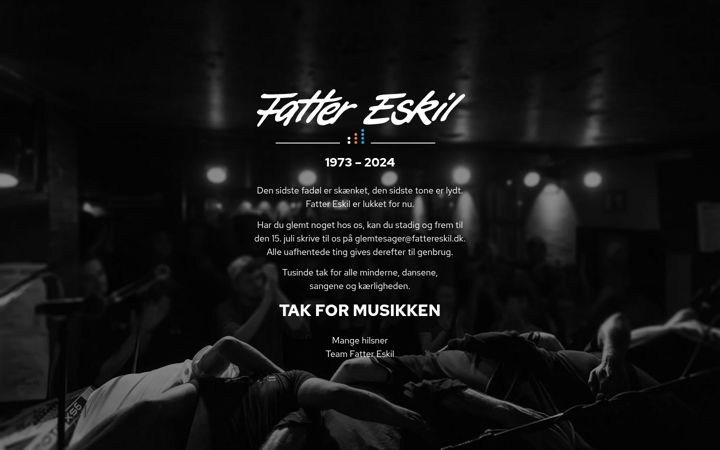 Kuvakaappaus sivustosta fattereskil.dk