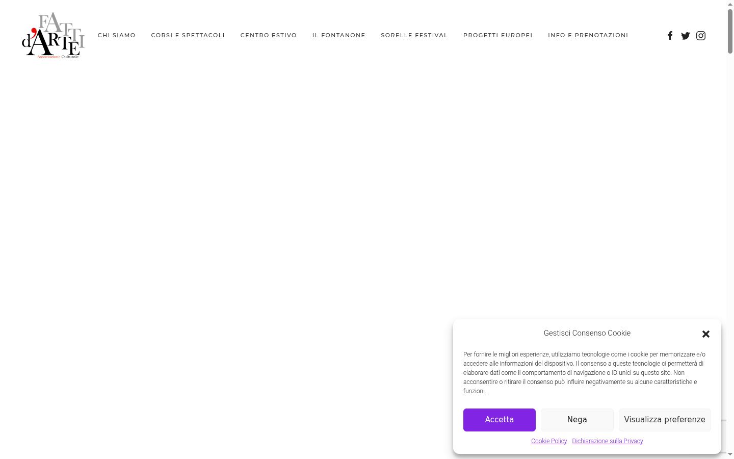 Capture d'écran de la bannière de consentement affichée avant toute interaction
