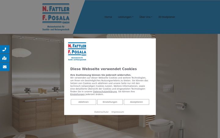 Screenshot of fattler-posala.de