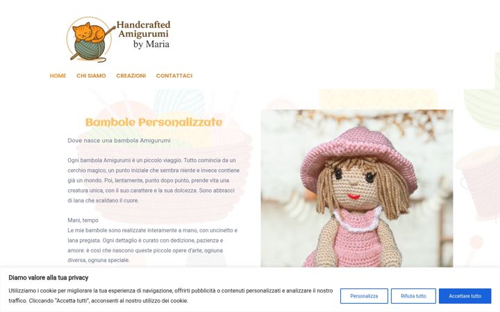 Screenshot of fattoamanodamaria.net