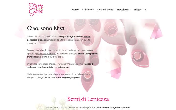 Screenshot of fattocongioia.it