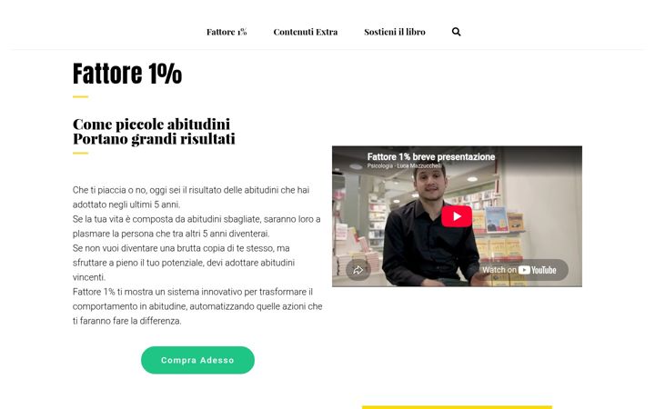 Screenshot of fattore1percento.it