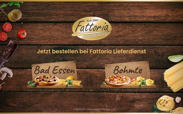 Screenshot of fattoria-lieferdienst.de