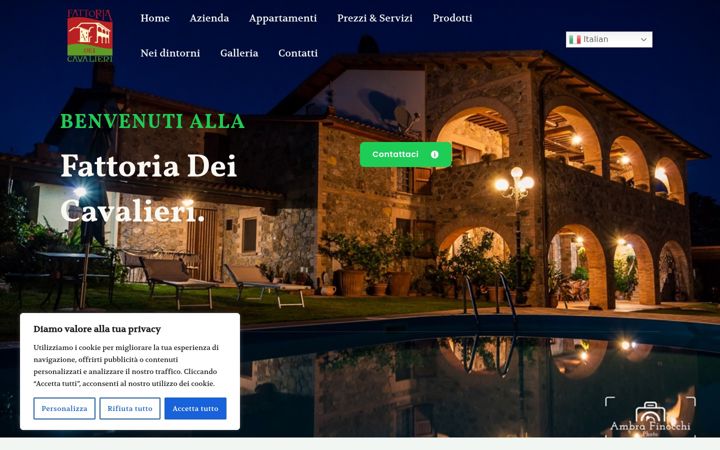 Ekraanipilt saidist fattoriadeicavalieri.it