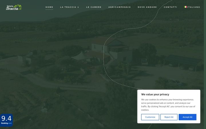 Screenshot of fattorialatraccia.it