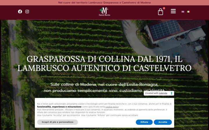 Screenshot of fattoriamoretto.it