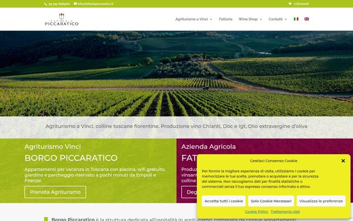 Screenshot of fattoriapiccaratico.it