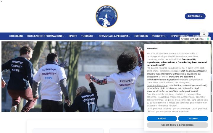 Screenshot of fattoriapugliesediffusa.it