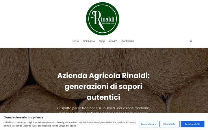 Screenshot of fattoriarinaldi.it