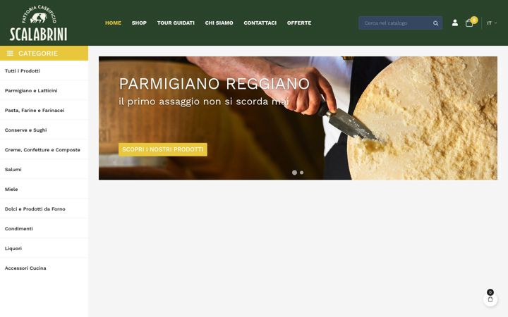 Screenshot von fattoriascalabrini.it