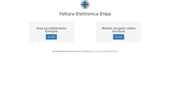 Screenshot of fatturaelettronicaenpa.it