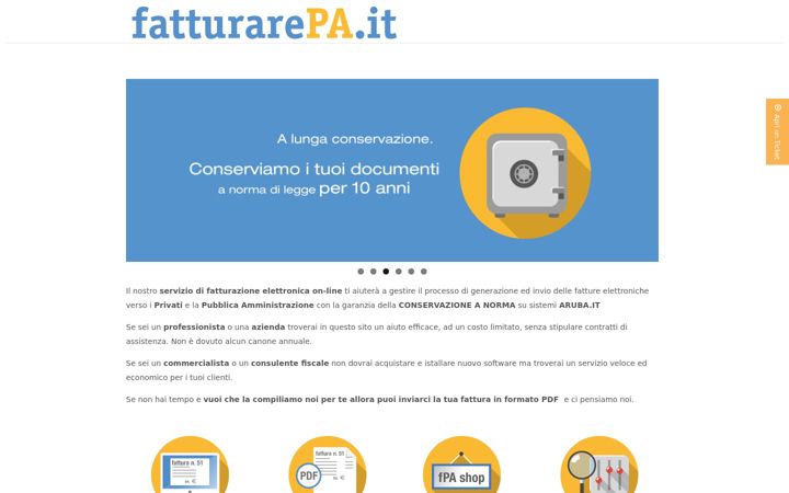 Screenshot του fatturarepa.it