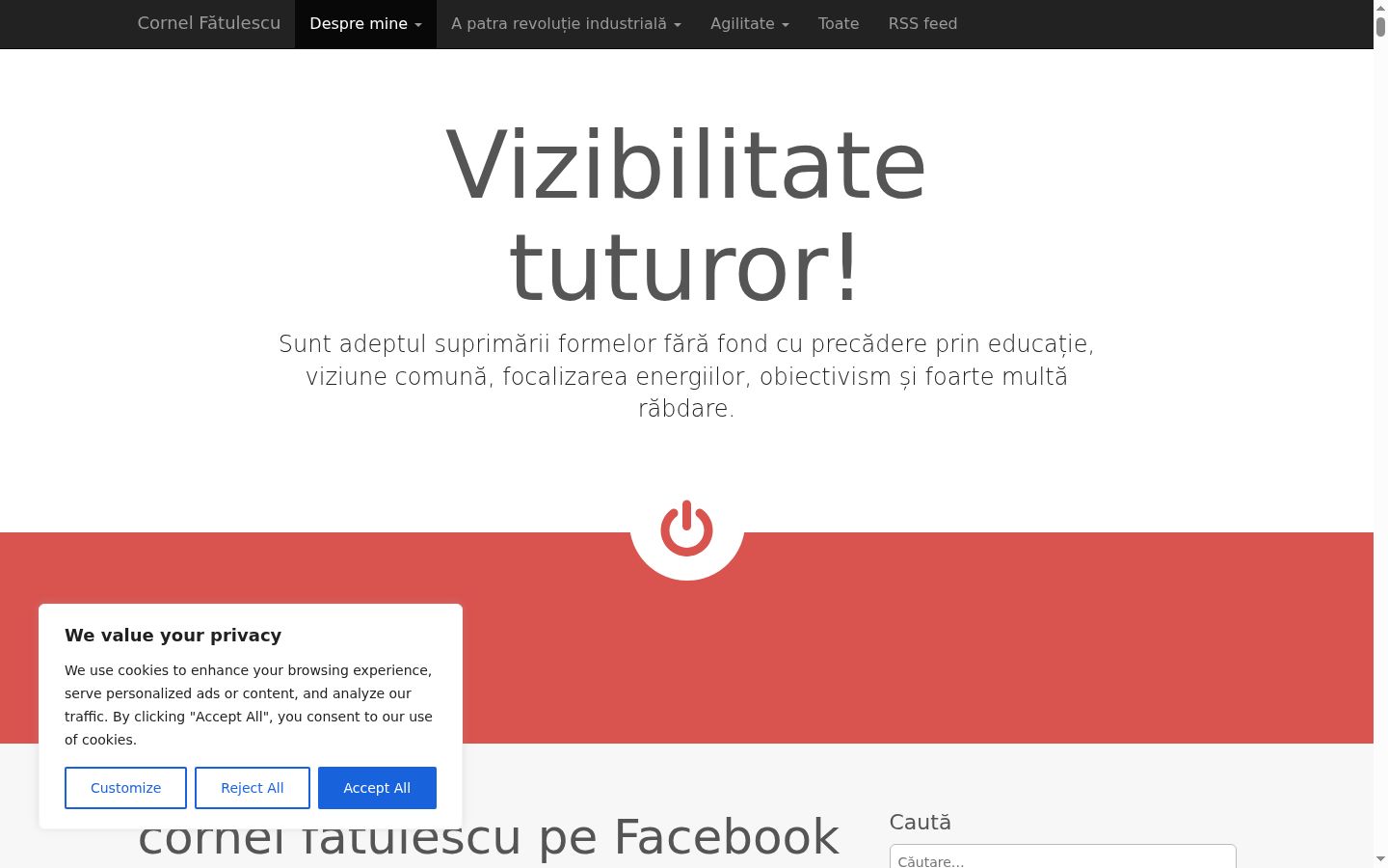 Screenshot des Einwilligungsbanners vor jeglicher Interaktion