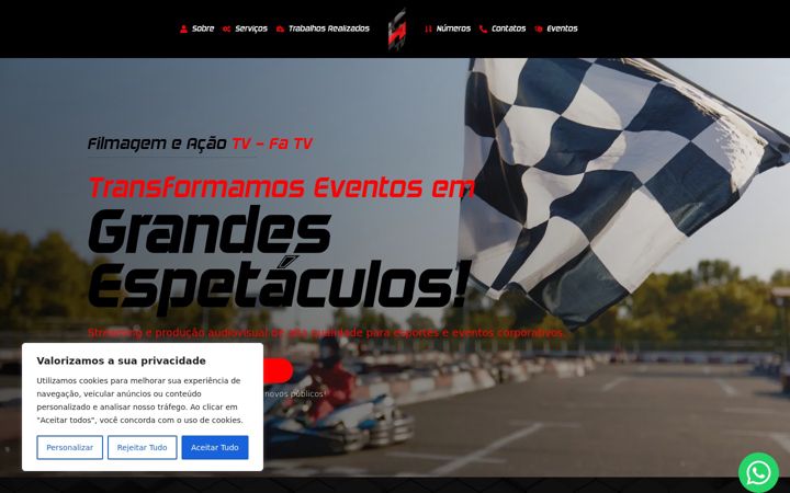 Screenshot of fatv.com.br