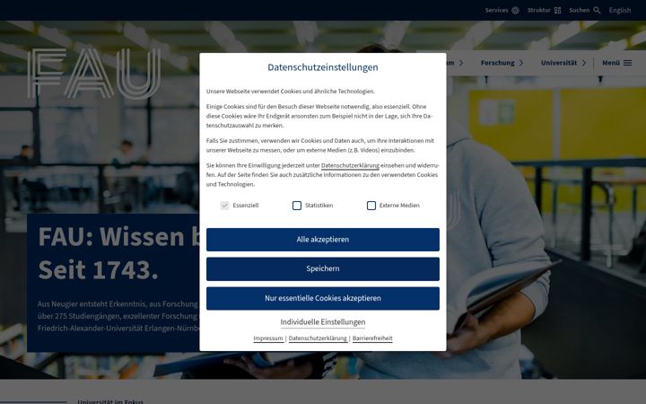 Képernyőkép: fau.de