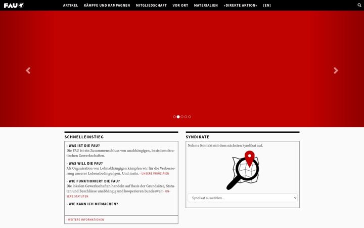 Screenshot of fau.org