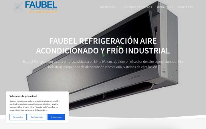 Screenshot of faubelrefrigeracion.es