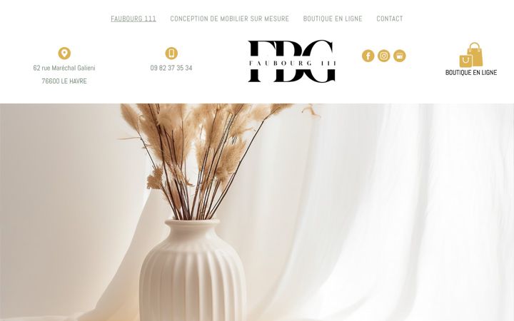 Screenshot of faubourg111.fr