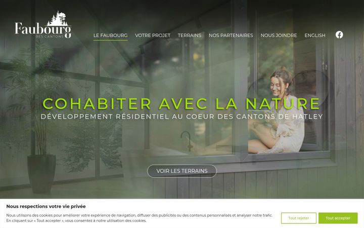 Screenshot of faubourgdescantons.com