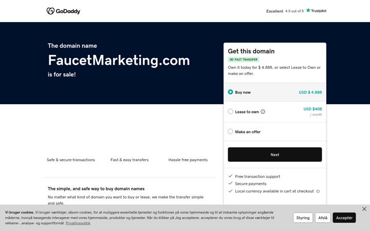 Screenshot of faucetmarketing.com