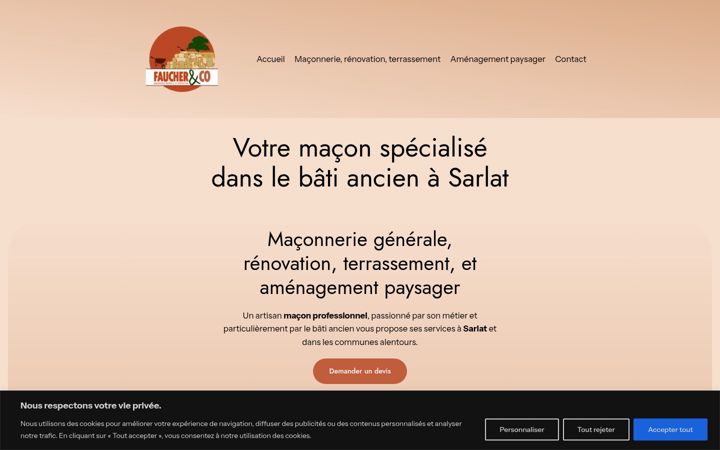 Screenshot of faucher-co.com