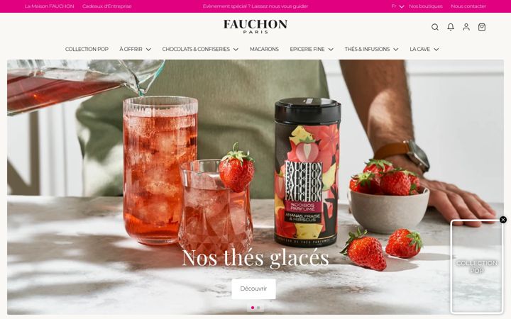 Screenshot of fauchon.com