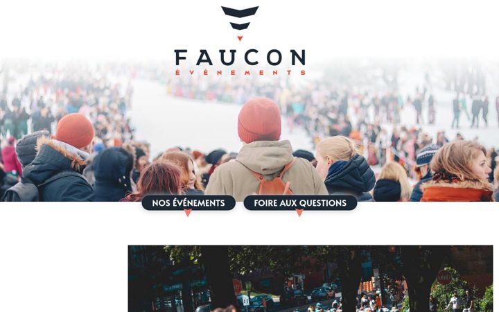 Screenshot of fauconevenement.com