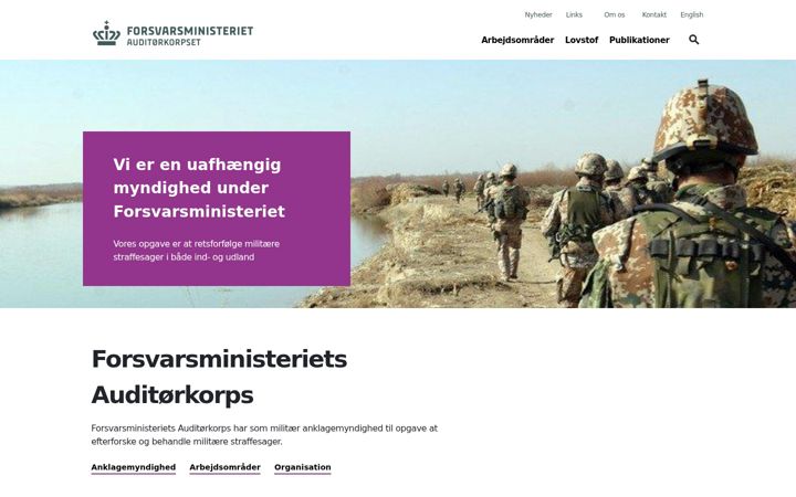 Screenshot of fauk.dk