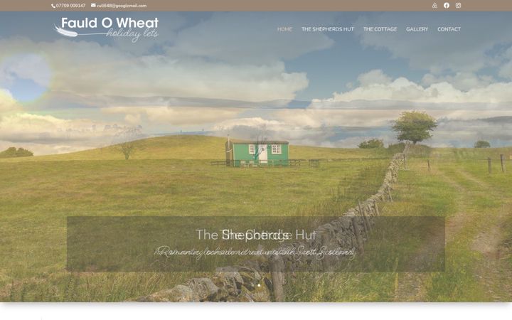 Screenshot of fauldowheatholidaylets.co.uk