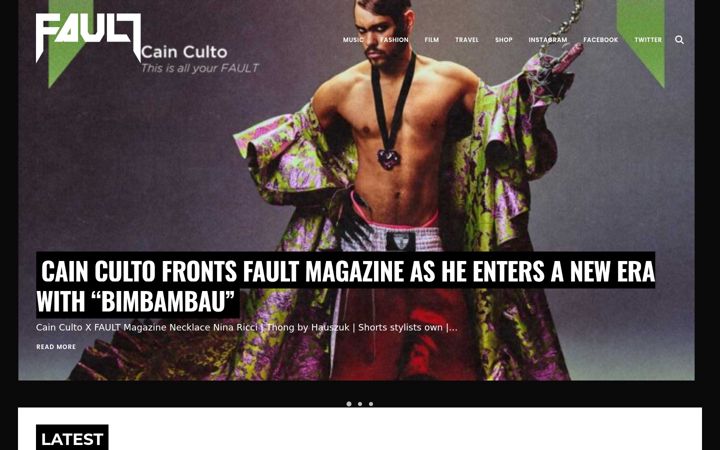 Screenshot of fault-magazine.com