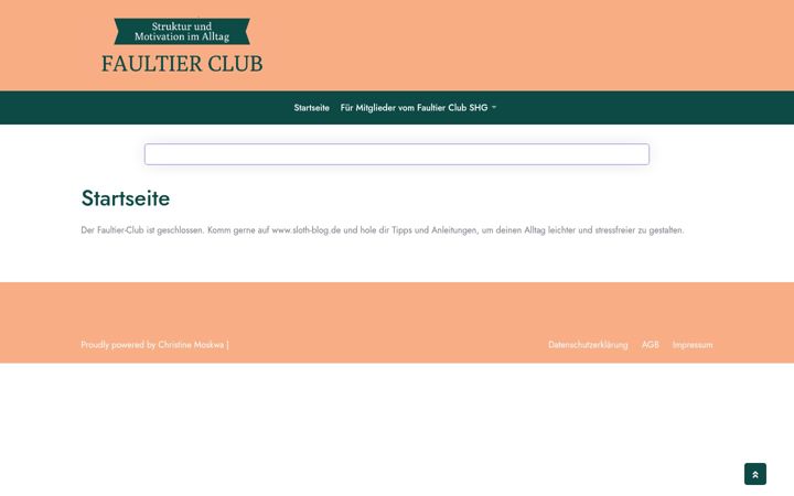 Screenshot of faultier-club.de