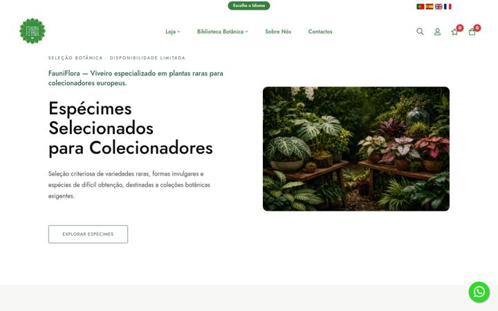 Screenshot of fauniflora.pt
