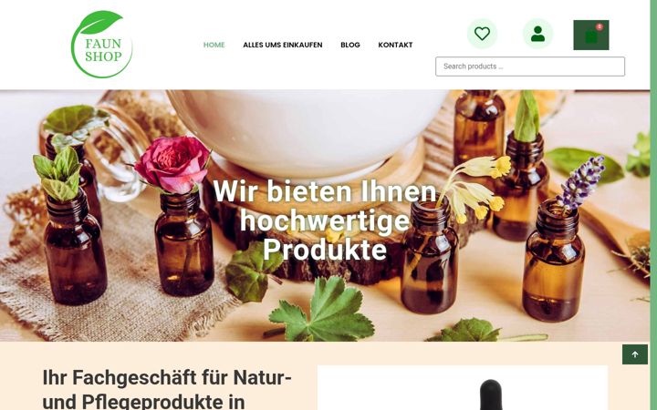 Képernyőkép: faunshop.de
