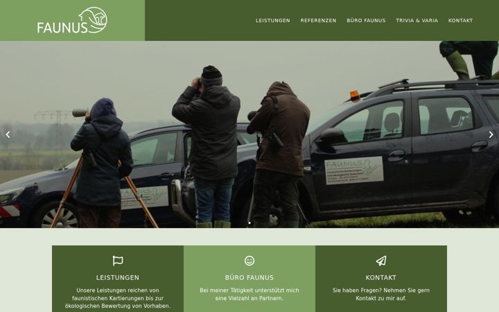 Posnetek zaslona faunus-kartierung.de