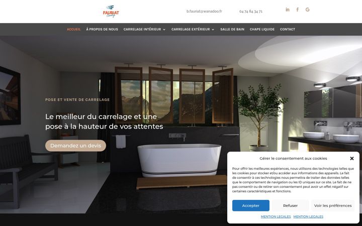 Screenshot of fauriat.fr