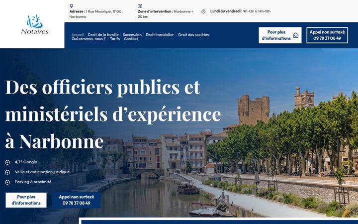 Screenshot of faurie-notaires.fr