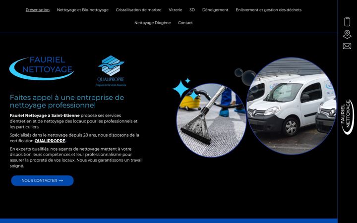 Screenshot of faurielnettoyage-42.fr