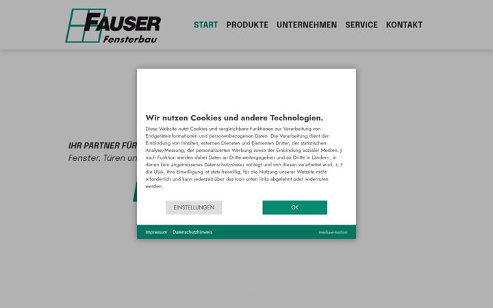 Képernyőkép: fauser-fensterbau.de
