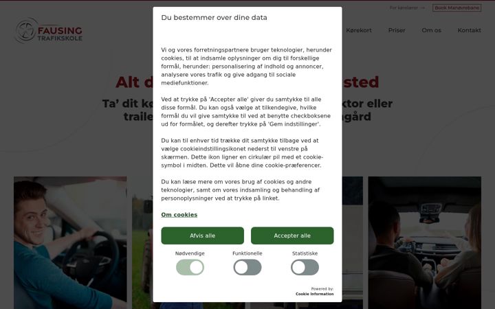 Screenshot of fausingtrafikskole.dk