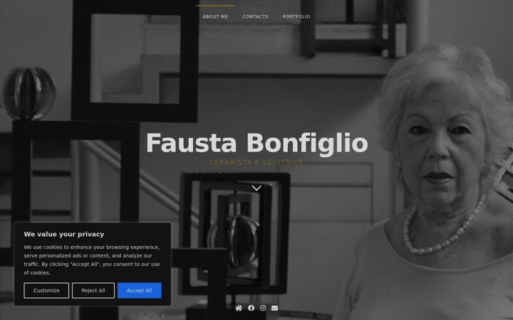 Screenshot of faustabonfiglio.com