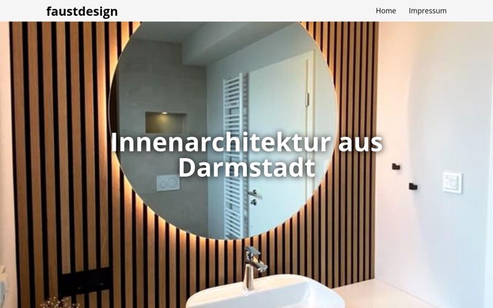 Screenshot of faustdesign.de