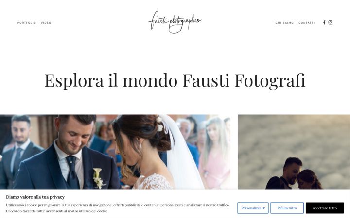 Skjermbilde av faustifotografi.it