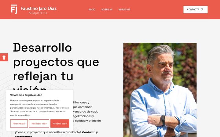 Screenshot of faustinojaro.es